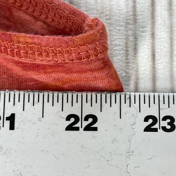 Style co Top Women Plus 1X Orange Sleeveless Tropical Print Cotton Modal Cotton - Picture 4 of 6